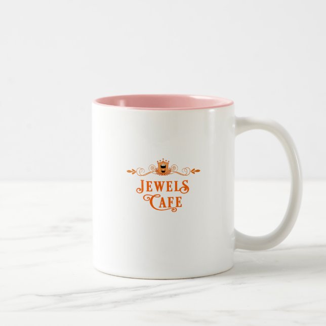 Rose by Jewels Arthur: Jewels Cafe Series Two-Tone Coffee Mug (Right)