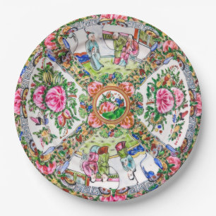 Rose Canton Paper Plate
