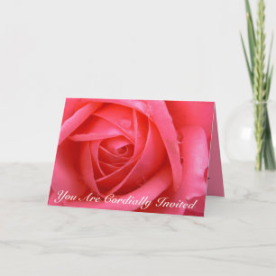 Rose Cards Personalised Rose Wedding Invitations