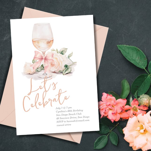 Rose Celebration Invitation (Creator Uploaded)
