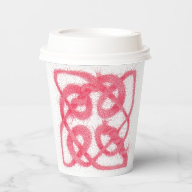 ROSE CELTIC KNOT Paper Cups (Front)