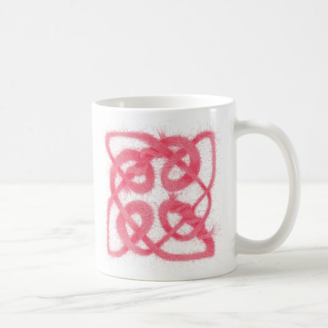ROSE CELTIC KNOT White Mug (Right)