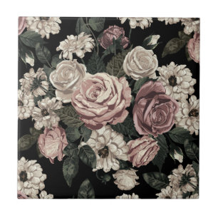 rose ceramic tile