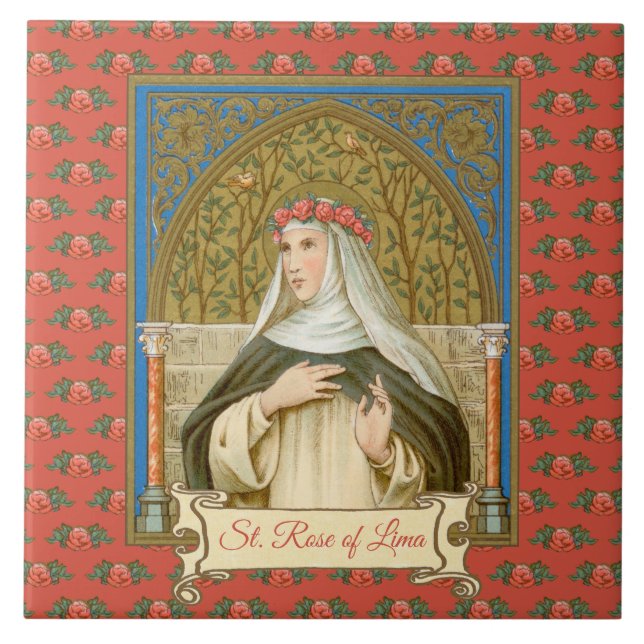 rose ceramic tile (Front)