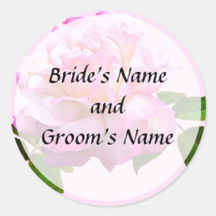 Rose Chicago Peace Save the Date Classic Round Sticker