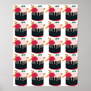 Rose chocolate cake - Funny Chocolate Lover Gift Poster