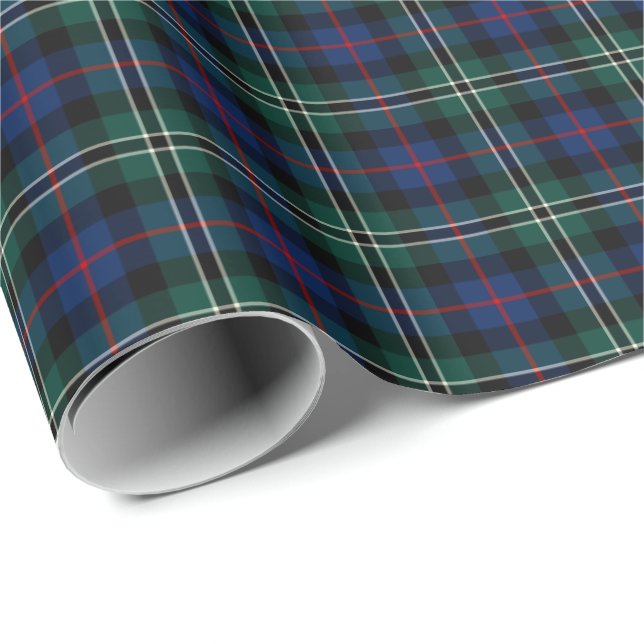 Rose Clan Hunting Tartan Wrapping Paper (Roll Corner)