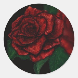Rose Classic Round Sticker
