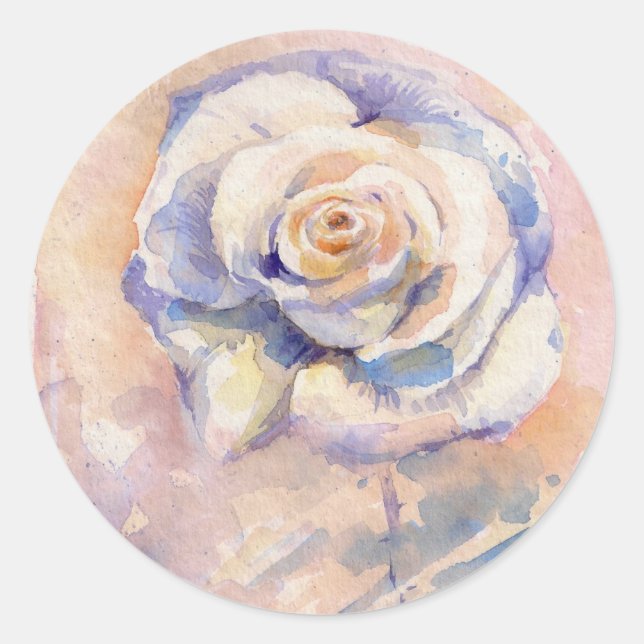 Rose Classic Round Sticker (Front)