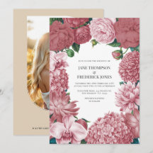 Rosé Clay, Terra Pink & Peony Smoke Floral Wedding