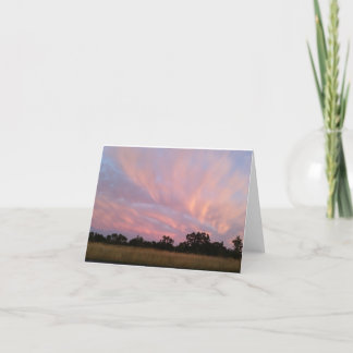 rose clouds sing the sky to sleep notecard