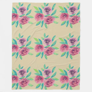 Rose Cluster Medley Fleece Blanket