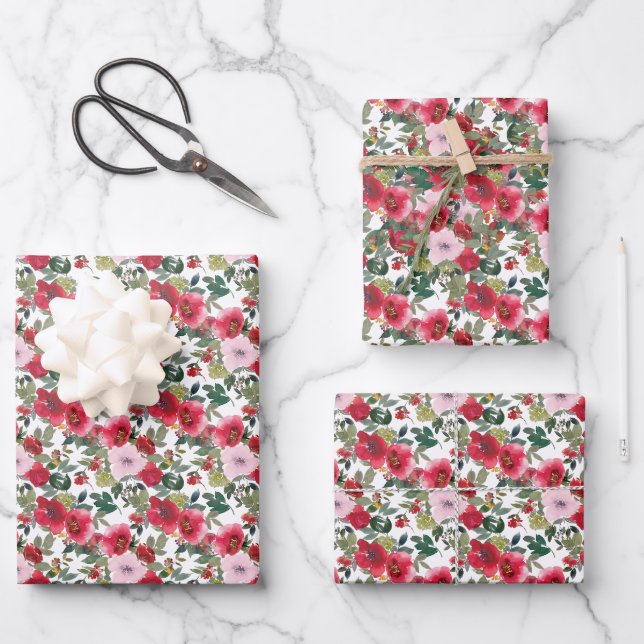 Rose Cluster Wrapping Paper  (Front)