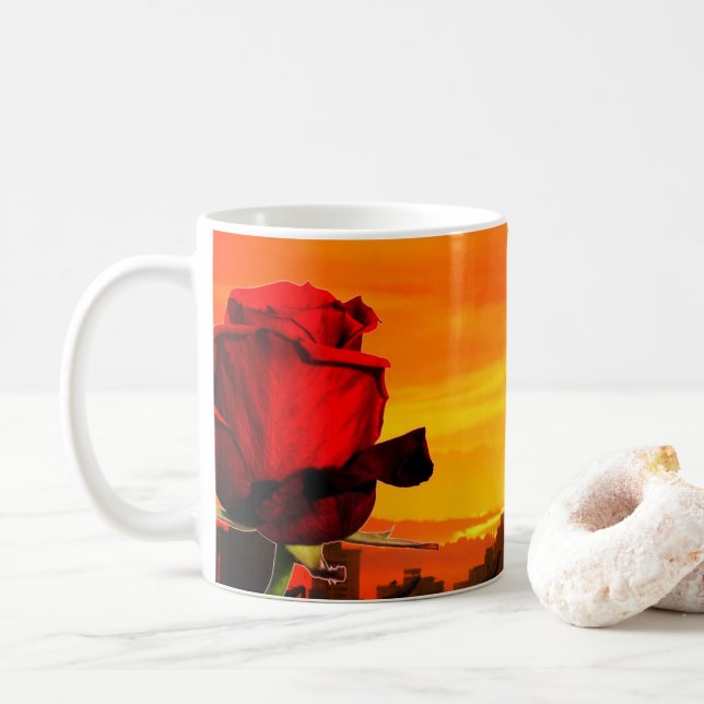 Rose Coffee Mug (With Donut)