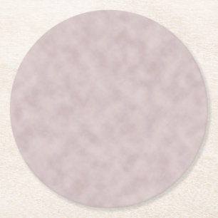 Rose Coloured Parchment Texture Background Round Paper Coaster