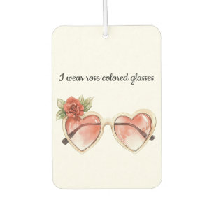 Rose Coloured Sunglasses Car Air Freshener
