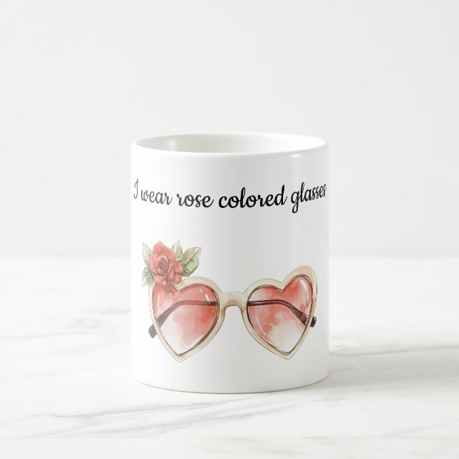 Rose Coloured Sunglasses Coffee Mug (Center)