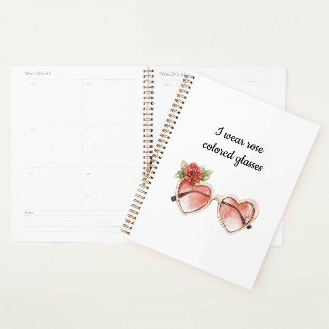Rose Coloured Sunglasses Planner (Display)