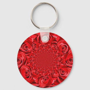 Rose-Coloured World: Floral Fantasy Key Ring