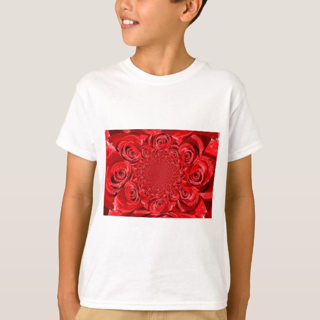 Rose-Coloured World: Floral Fantasy T-Shirt (Front)