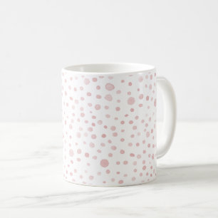 Rose Confetti Watercolor Dots Classic Mug