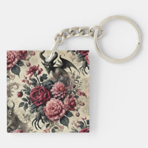 🔥 Rose Crematory – Gothic Victorian Key Ring