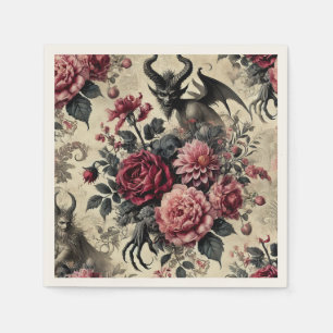 🔥 Rose Crematory – Gothic Victorian Napkin
