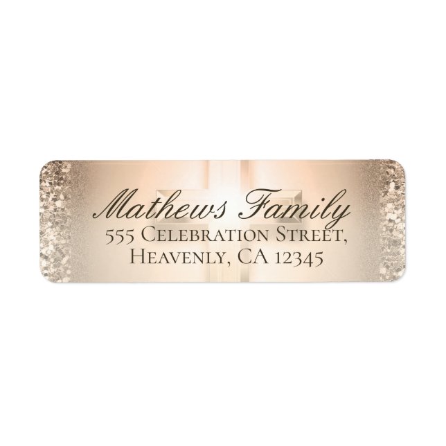 Rose Cross | Label Return Address Label (Front)