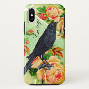 Rose Crow Courage iPhone X Case