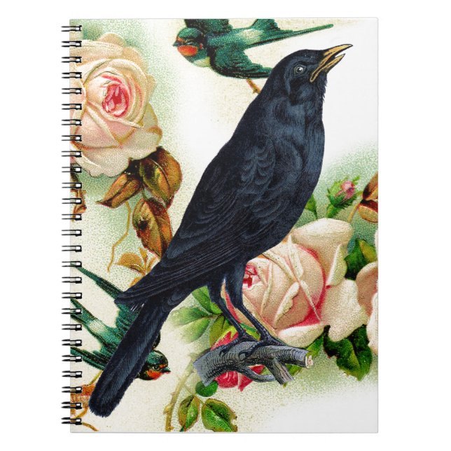 Rose Crow Courage Notebook (Front)