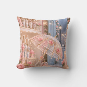 Rose Crystal Umbrella Romantic Boutique Cushion