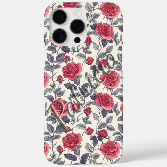 Rose Custom Name Iphone Case For Phone Protection (Back)