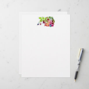 Rose Cut-out Paper Sheet 8.5x11