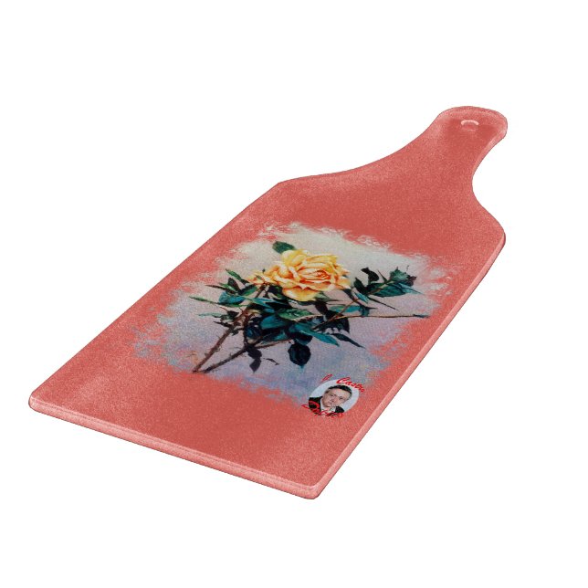 Rose Cutting Board (Corner)