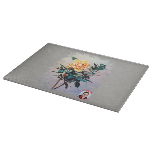 Rose Cutting Board (Corner)