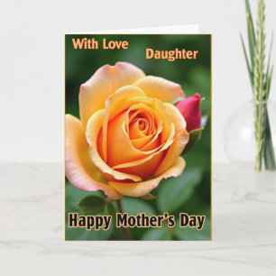 Rose Daughter Sweet Mothers Day Card