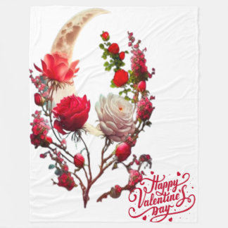Rose day fleece blanket