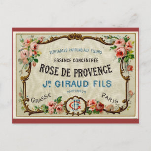 Rose de Provance a French Perfume Postcard