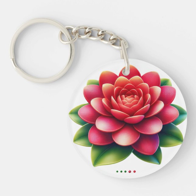Rose desien key ring (Front)