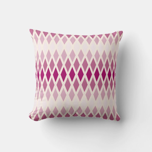 Rose Diamond Ombre Cushion (Front)