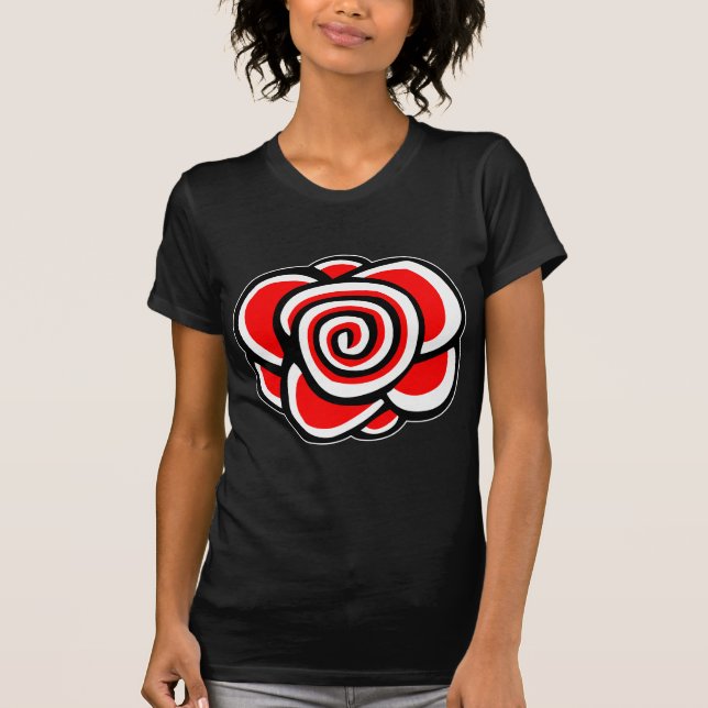 Rose Drawing - Customised T-Shirt (Front)