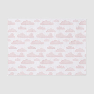 Rose Dreamtime Watercolor Clouds Tissue Paper