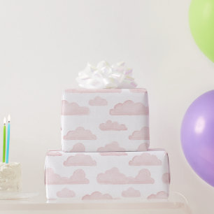 Rose Dreamtime Watercolor Clouds Wrapping Paper