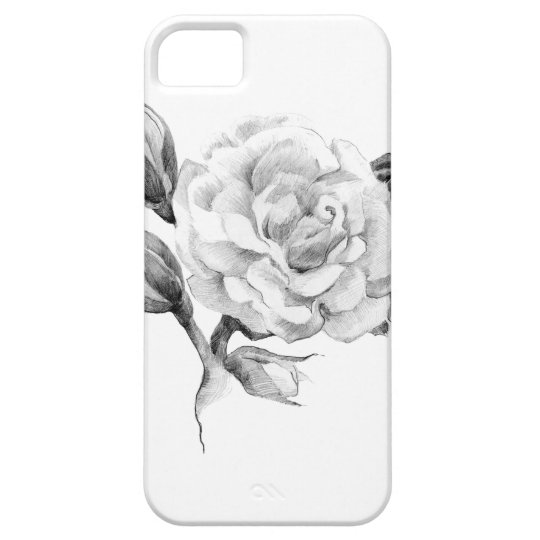 Rose. Elegant floral stylish rustic vintage image Barely There iPhone 5 Case