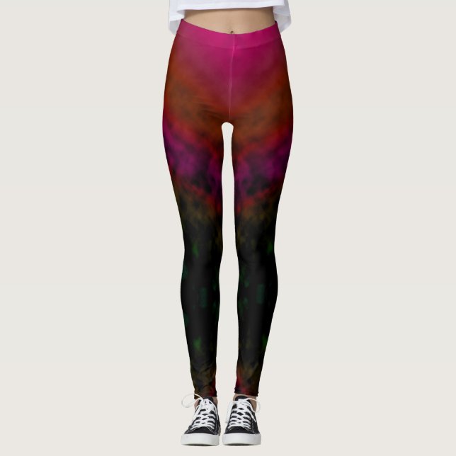 Rose Ember Fade Leggings (Front)