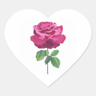 Rose essence heart sticker