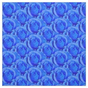Rose Fabric Blue Rose Fabric Cotton or Poly