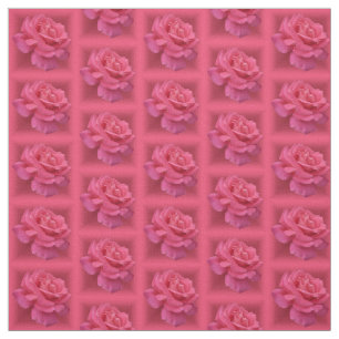 Rose Fabric Pink Rose Fabric Cotton or Poly Custom
