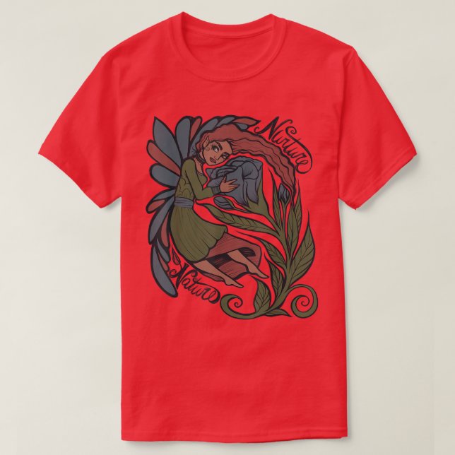 Rose Fairy Nurture Nature  T-Shirt (Design Front)