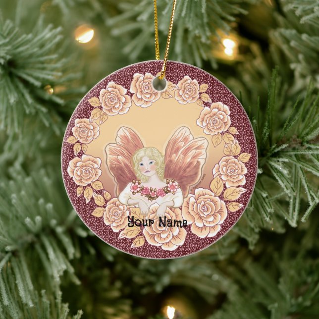 Rose Fairy Ring custom fairy ornament (Tree)